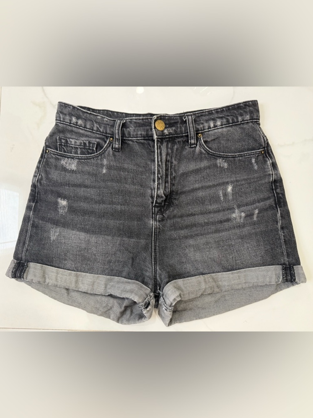 Women’s BDG black high waisted denim shorts